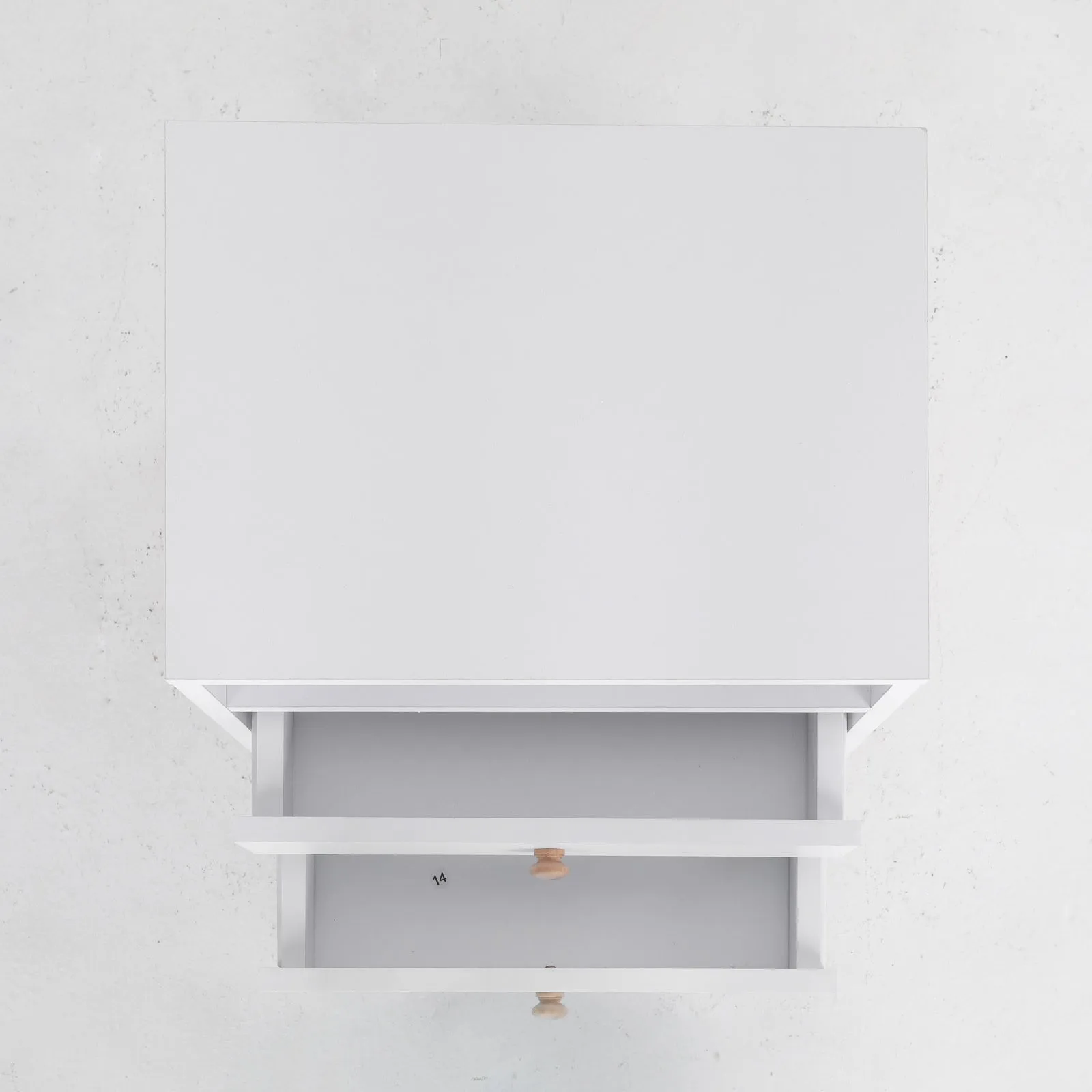2x Bedside Table | Side Storage Cabinet | Nightstand | Bedroom 2 Drawer | ANYA | White