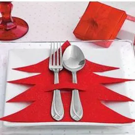 8pcs Christmas Tree Cutlery Holder