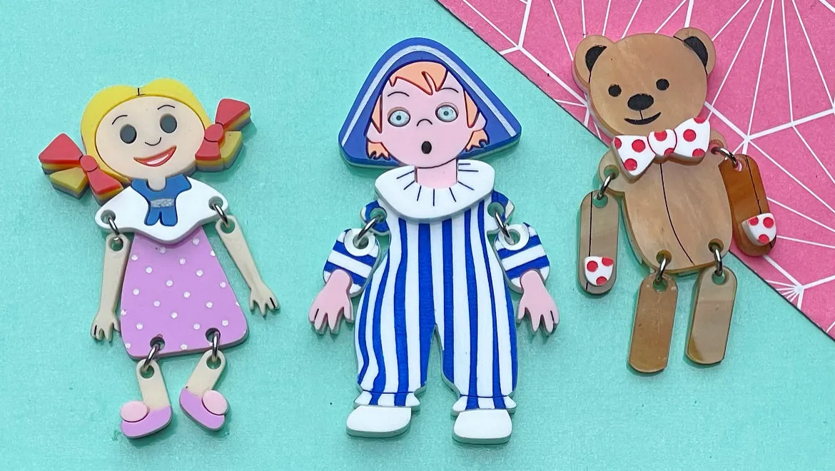 Andy and Friends Brooches