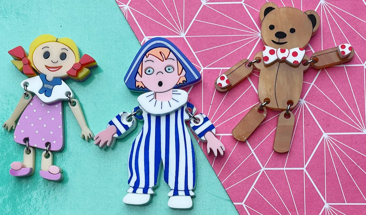 Andy and Friends Brooches
