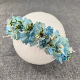 Babymoon Baby Girl's Designer Floral Headband | Girls Hair Accessories | Blue