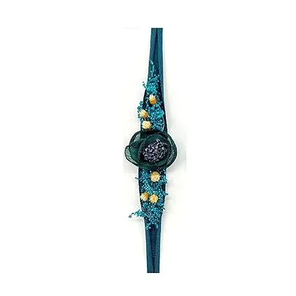 Babymoon Baby Girl's Designer Floral Headband | Girls Hair Accessories | Green Blue