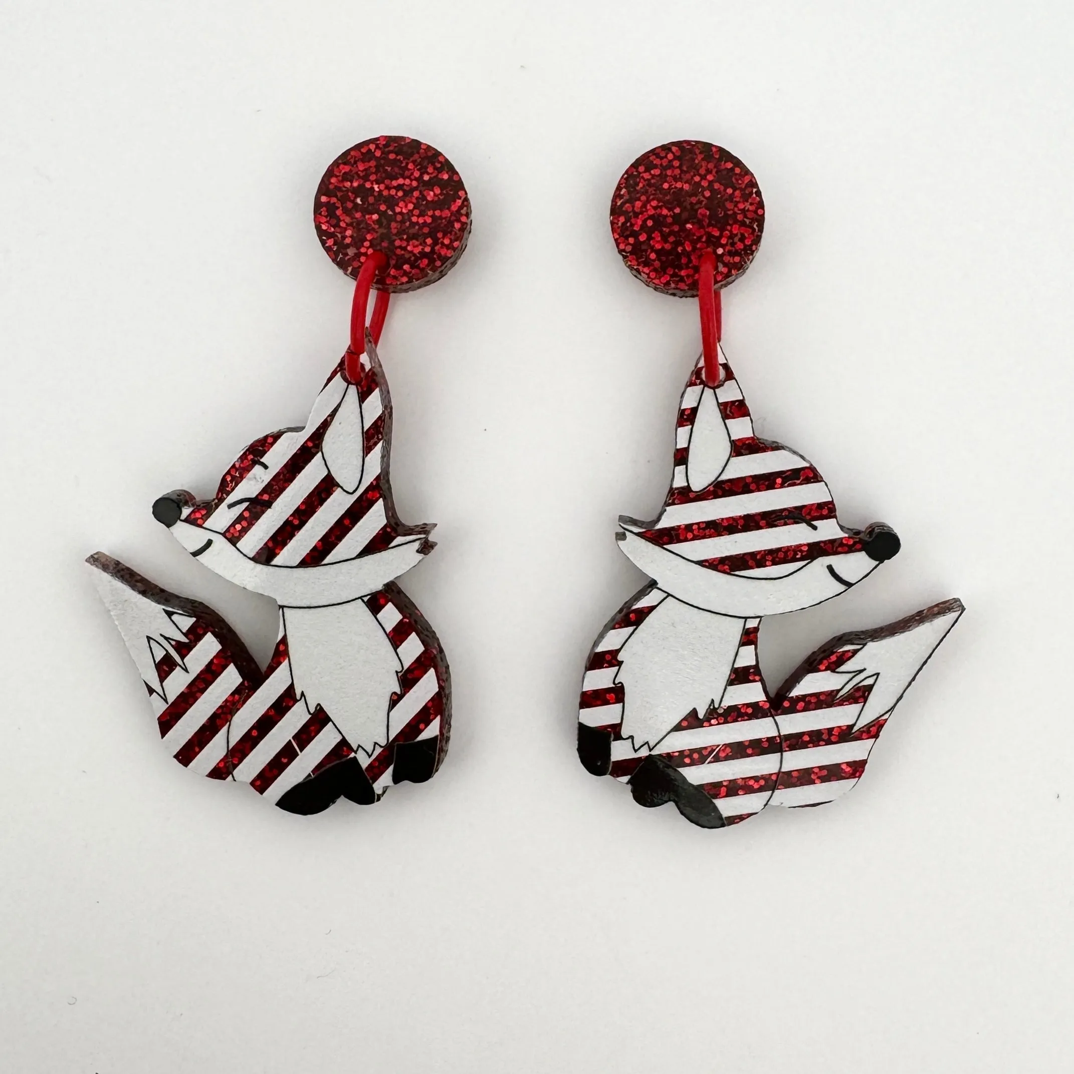 Candy 🦊 fox - earrings - Set of 2
