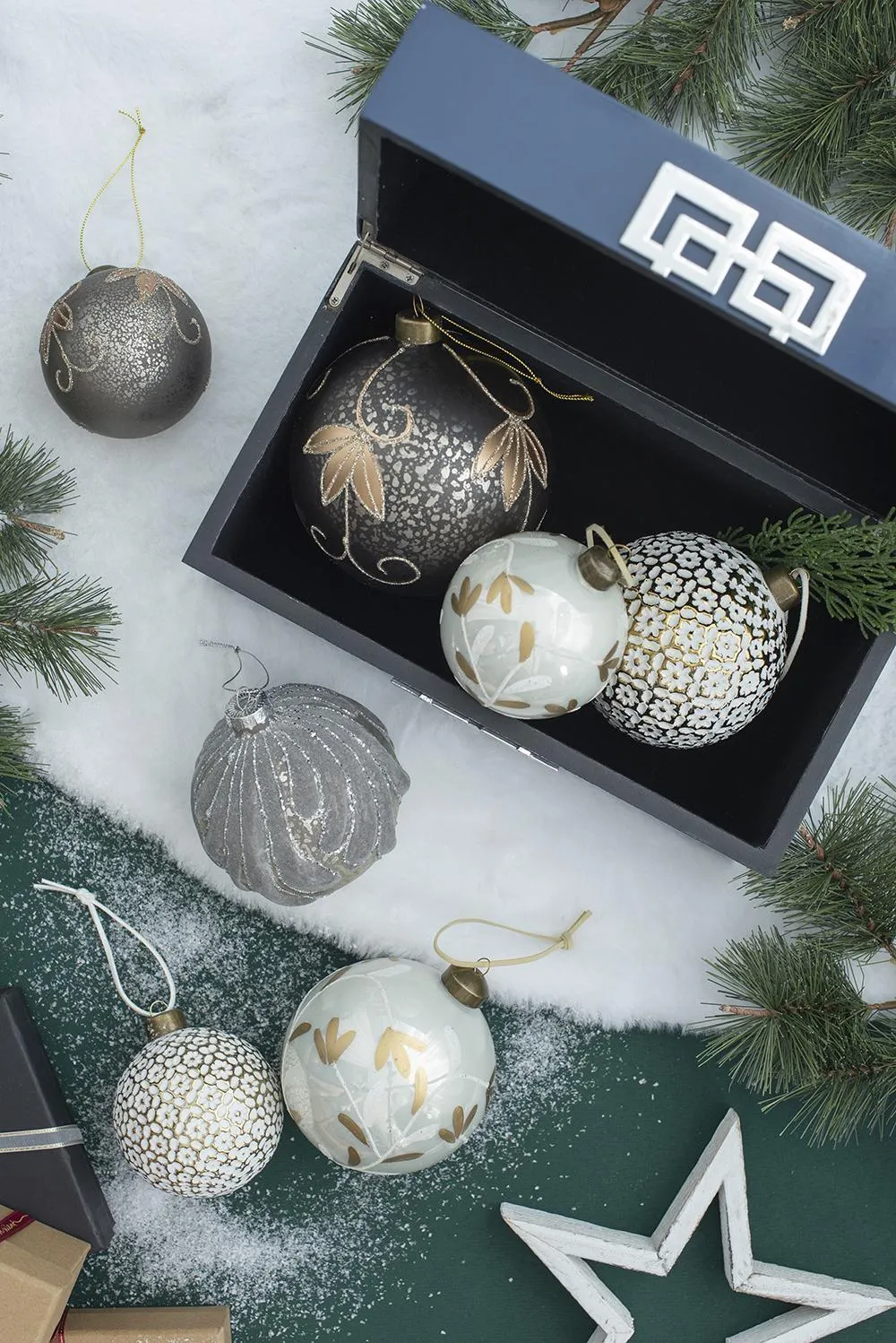 Christmas Ball Ornaments Decorative Hanging Tree Ornaments For Holiday Party Decorations by Couch.com
