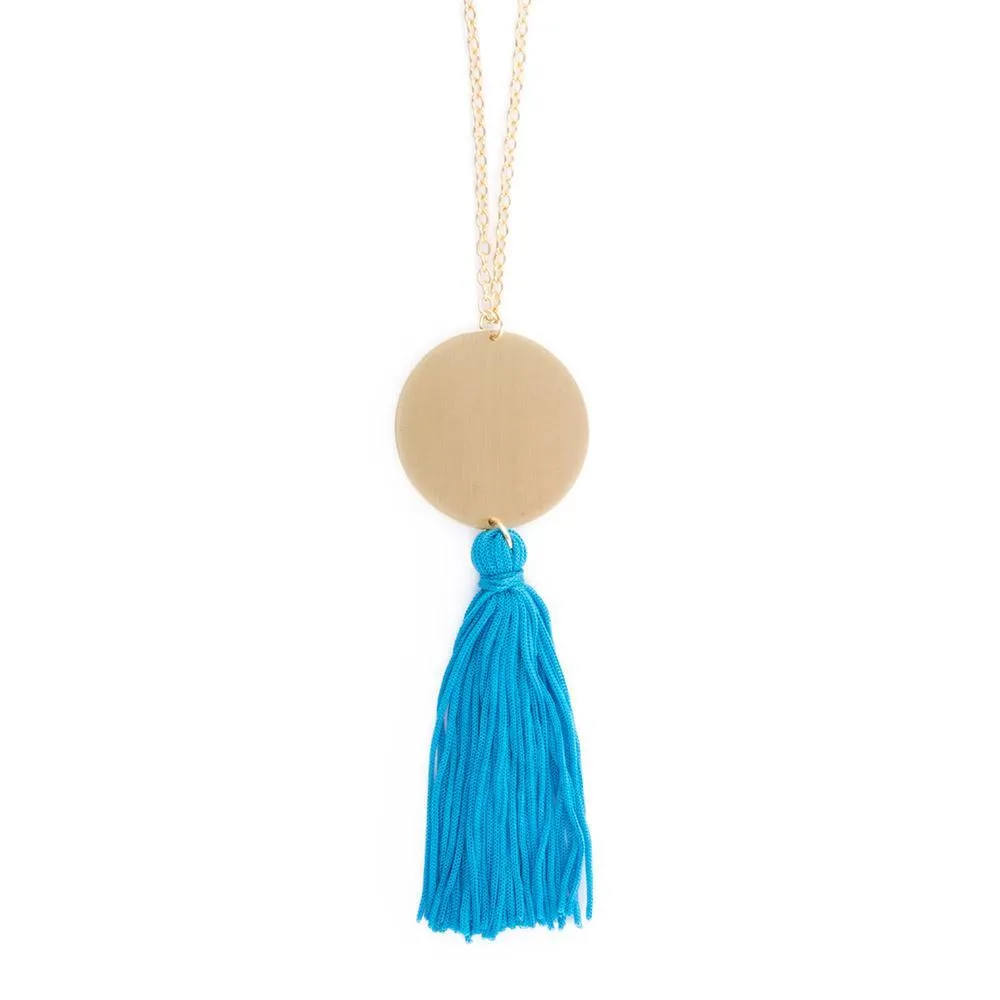Disc Tassel Necklaces