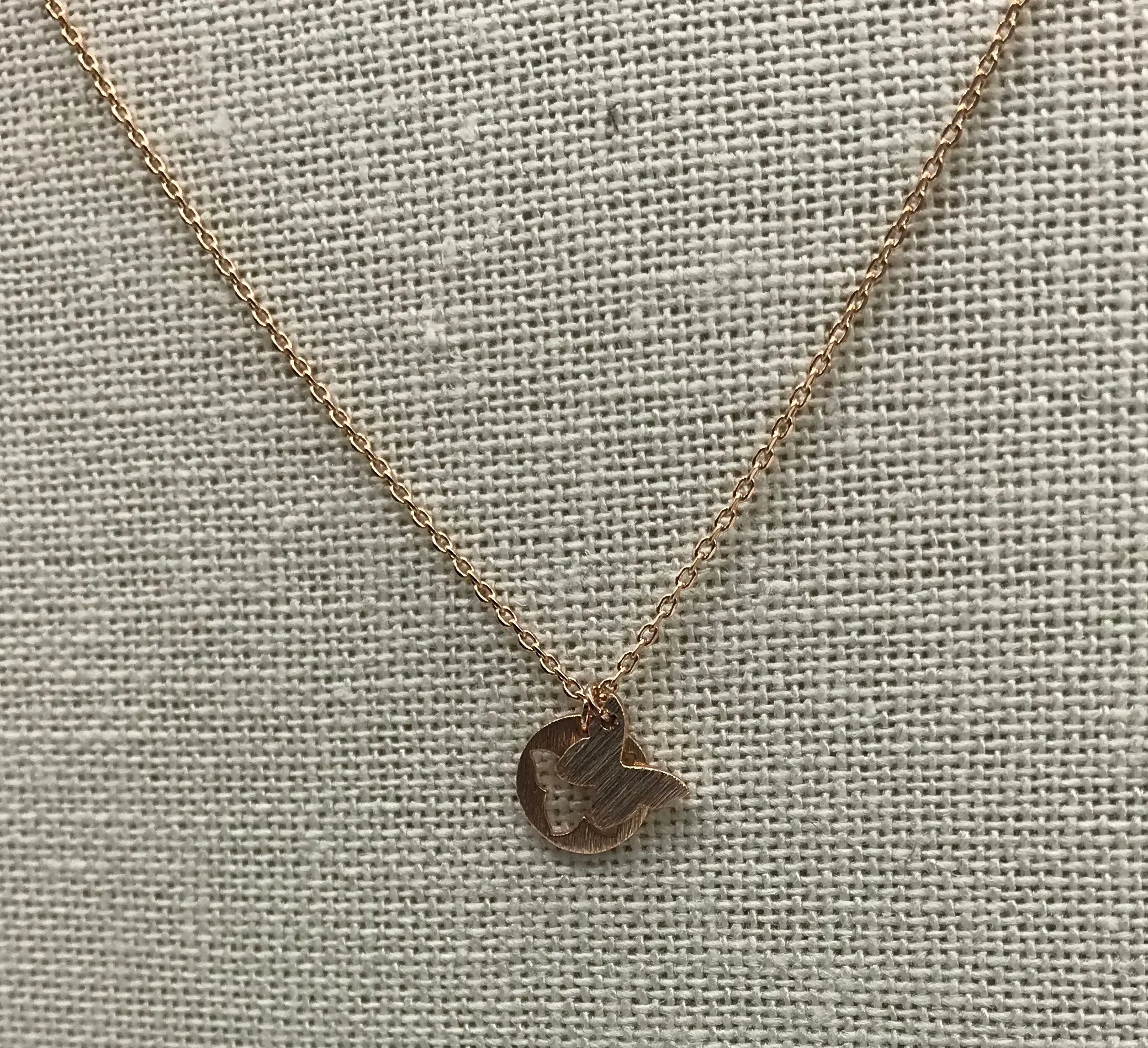 Double butterfly necklace