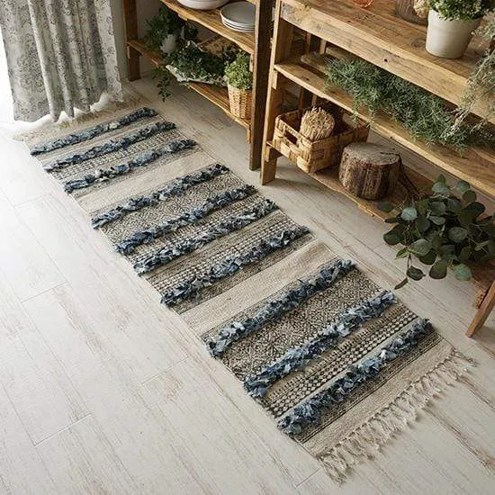 DURBAN - BLOCK PRINTED FLOOR RUNNER