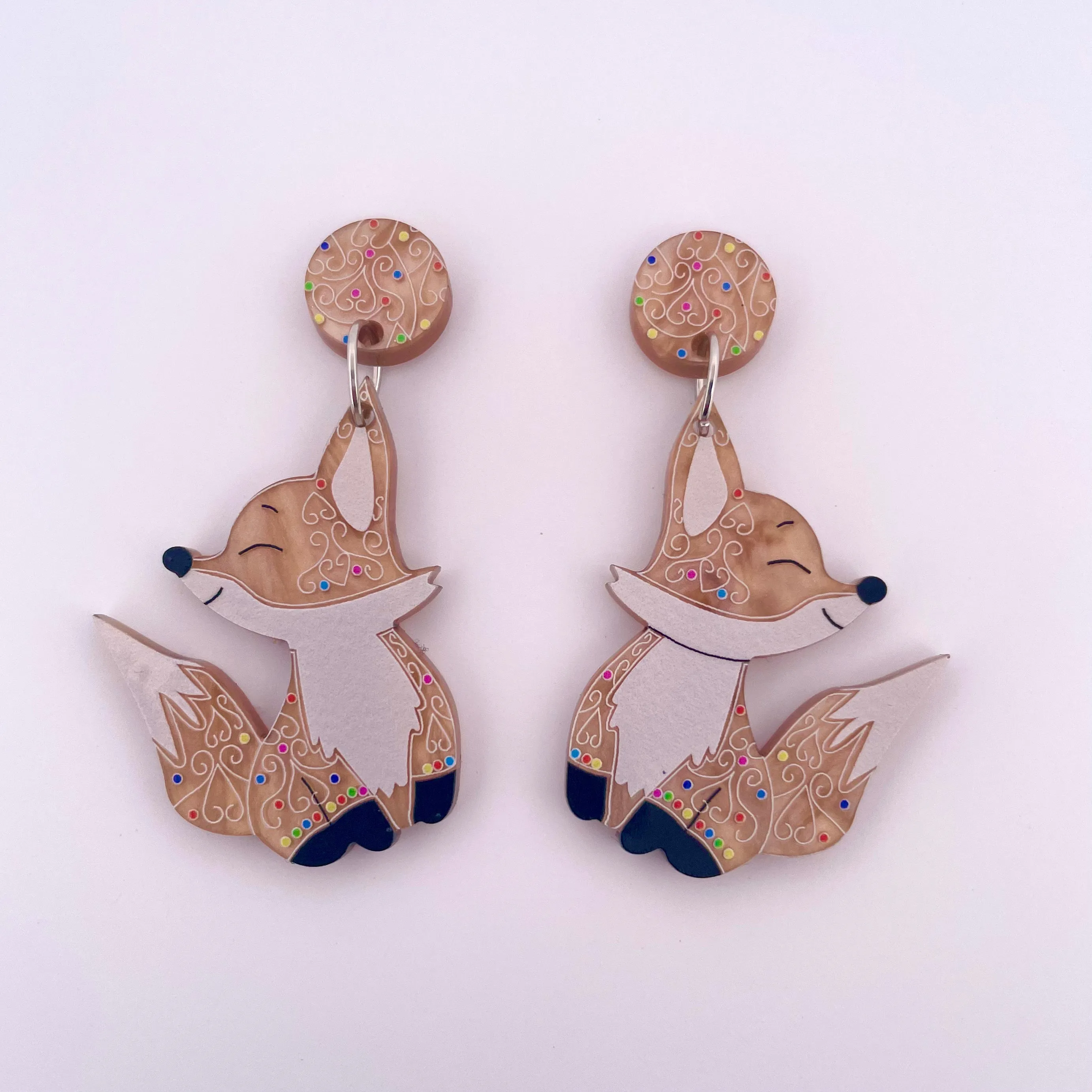 Ginger the Fox 🦊 - earrings - Set of 2
