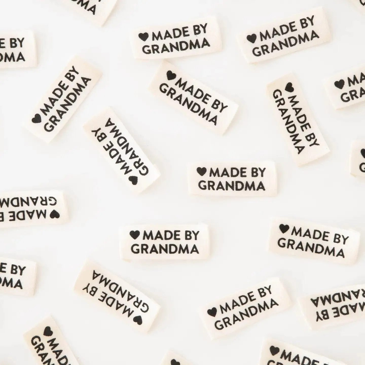 Made by Grandma sew in label
