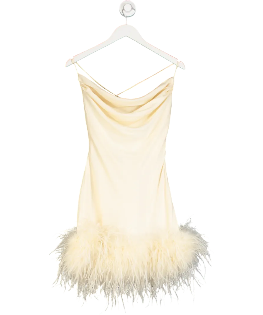 Melrose Haus Cream Allsha/ivy Mini Dress UK XS