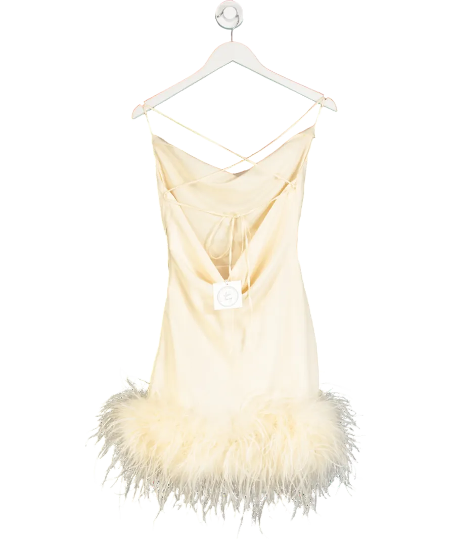 Melrose Haus Cream Allsha/ivy Mini Dress UK XS