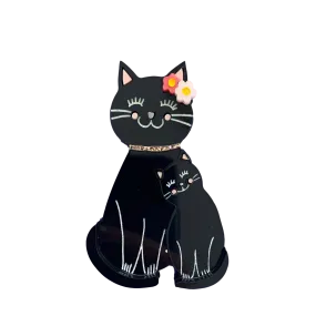 Mothers Day 2020 - Black Kitty Brooch