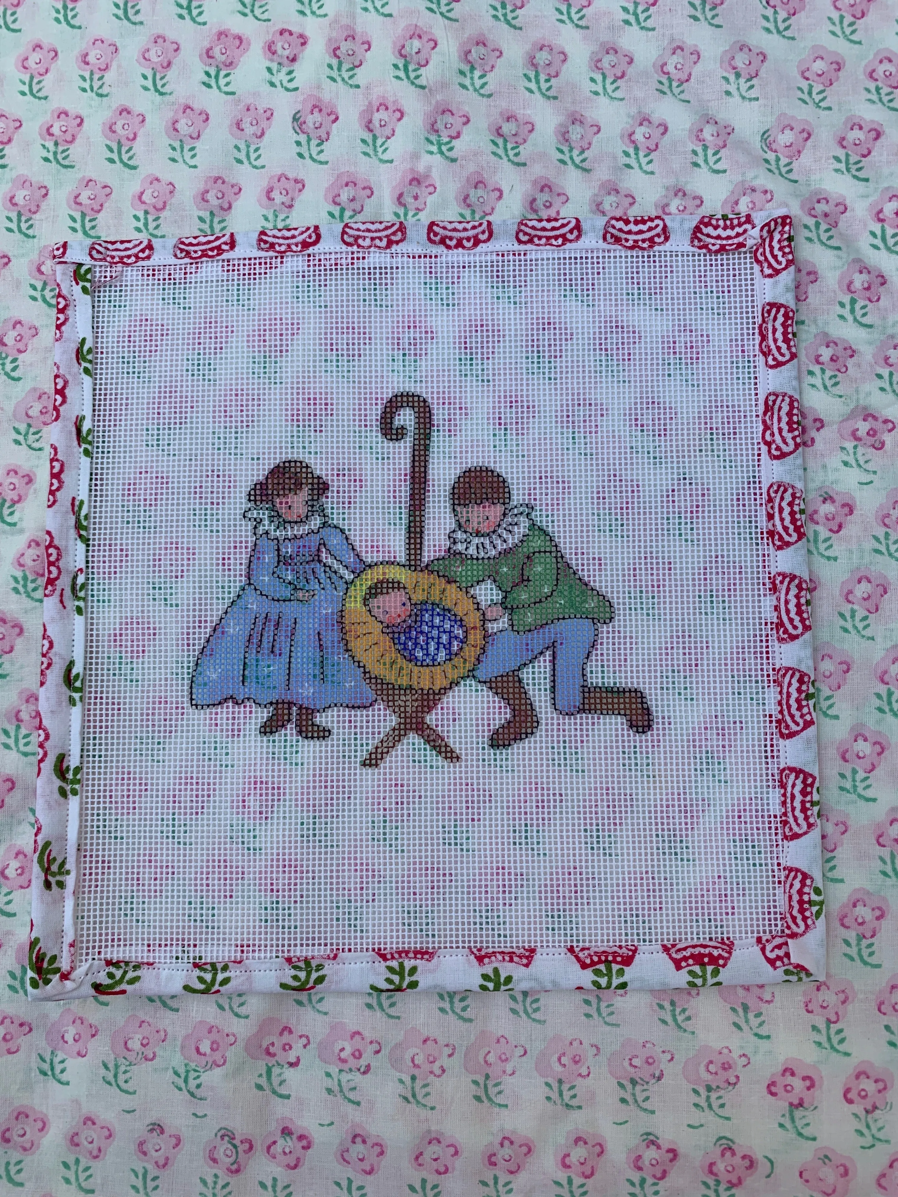 Needlepoint Nativity Scene