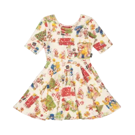 Rock Your Baby Mabel Dress - Strawberry Christmas Cheer