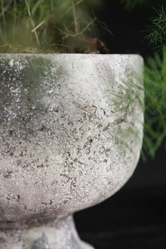 Sandstone Effect Footed Planter