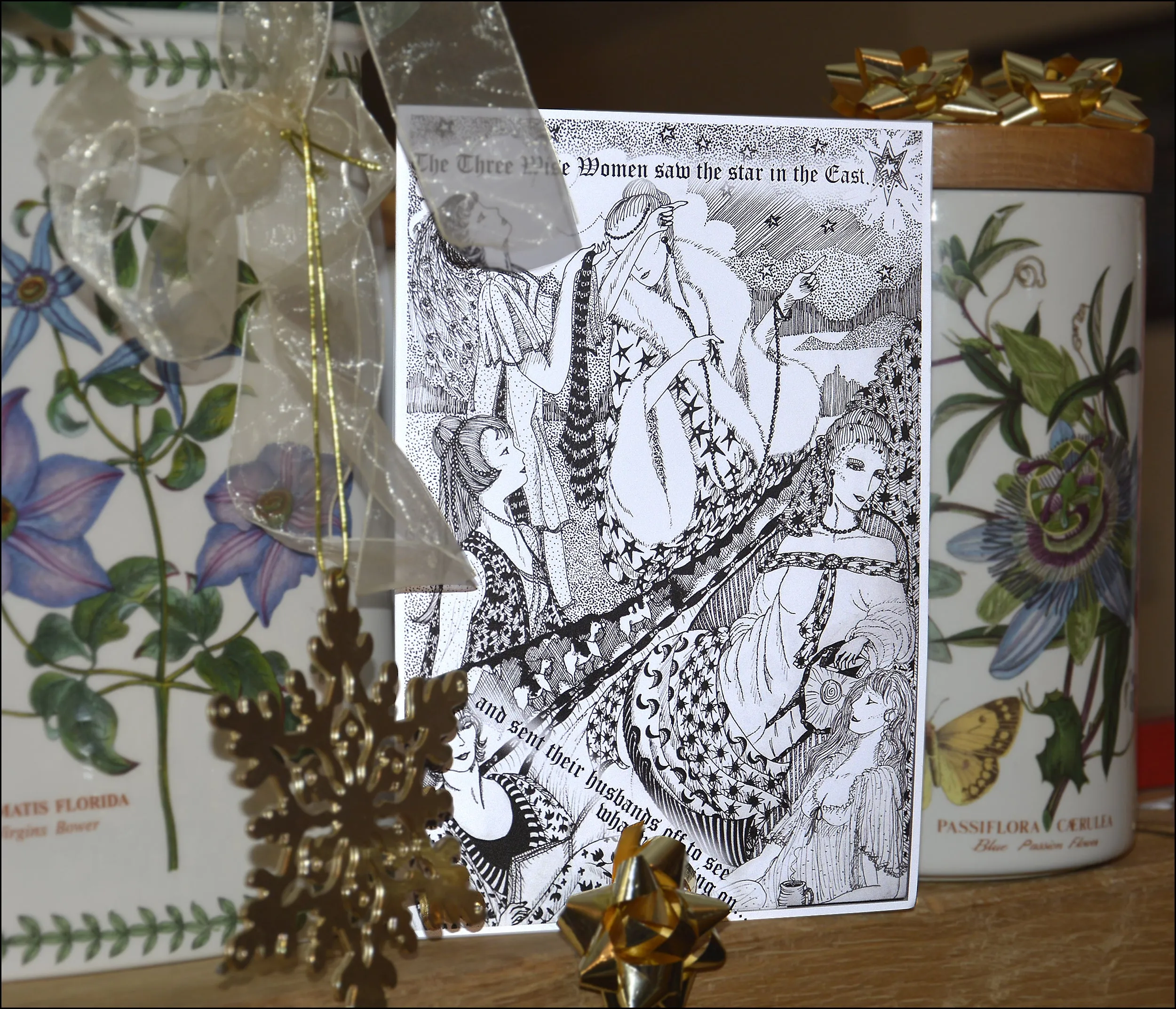 Set of 4 Three Wise Men Christmas Cards