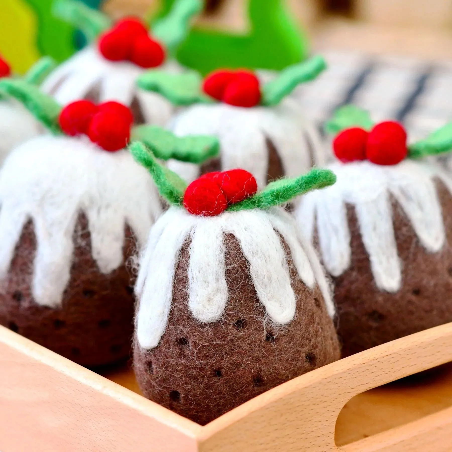 Tara Treasures Felt Christmas Pudding - Tall