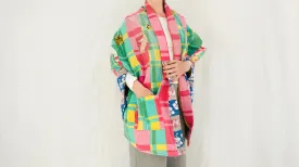 Vintage Kantha Wrap Shrug. Surf Vibe