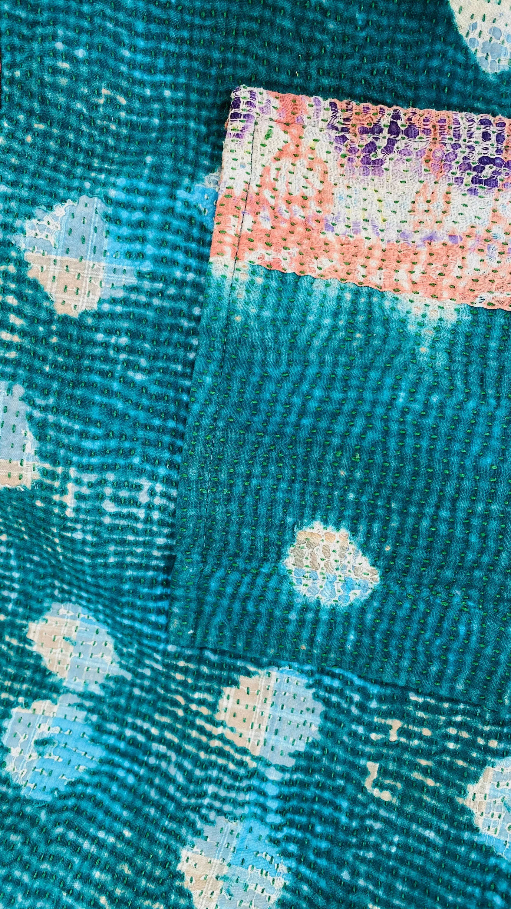 Vintage Kantha Wrap Shrug.