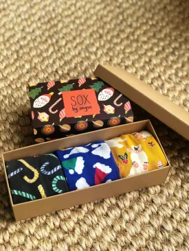 X'mas Gift Socks Box